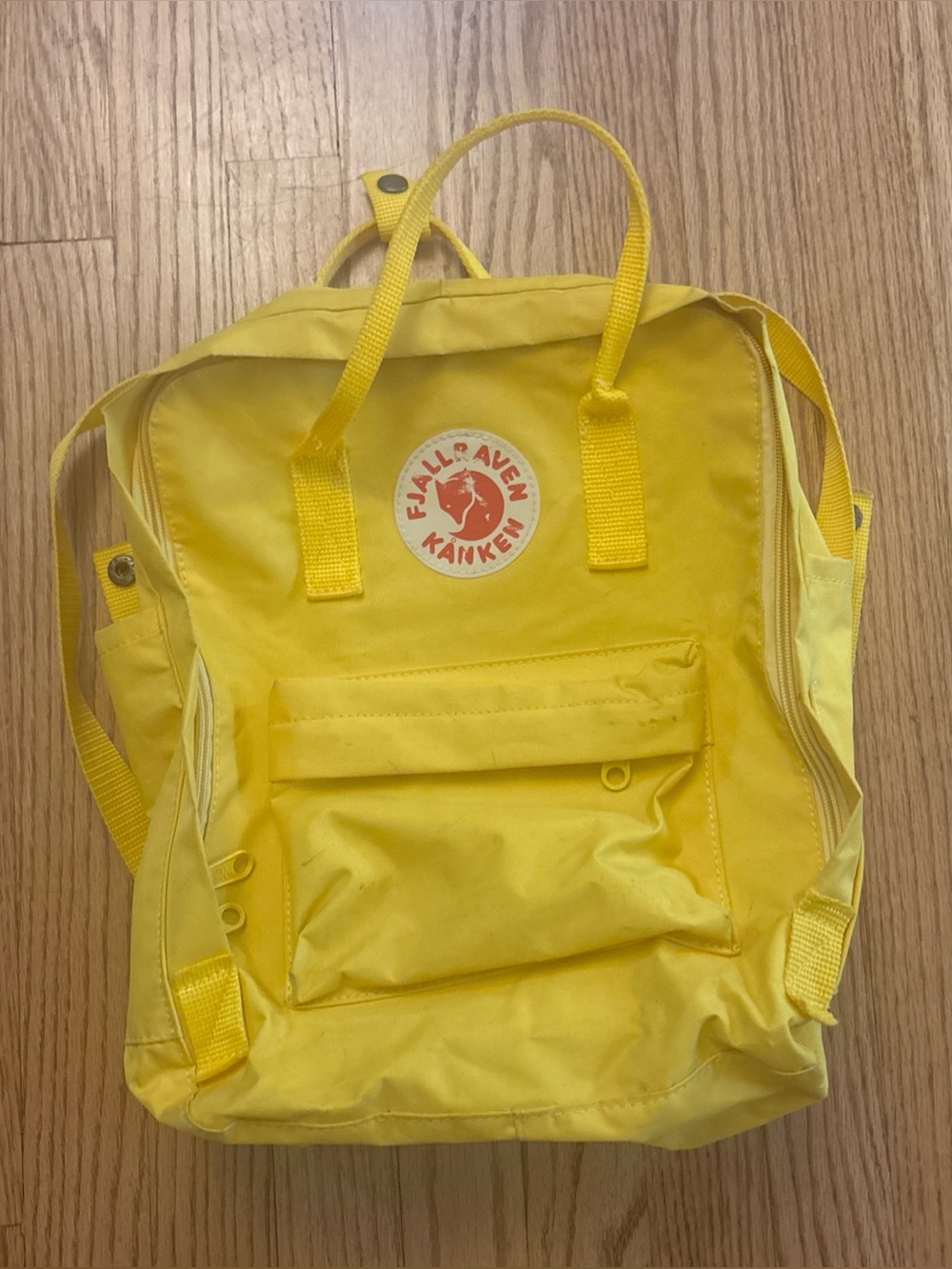Fjallraven Kanken Classic Backpack Yellow 23510 Sweden Canvas Everyday Outdoor